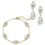 Mariell CZ Bridal Bracelet & Matching Earrings, 14K Gold Jewelry Set Adjustable Bracelet 7 ¼'' to 8 ¾'' Mariell CZ Bridal Bracelet & Matching Earrings, 14K Gold Jewelry Set Adjustable Bracelet 7 ¼'' to 8 ¾''