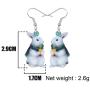 DOWAY Acrylic Basket Umbrella Dress Easter Bunny Smile Hare Rabbit Earrings Dangel Drop Sweet Jewelry for Women Girls Charm Festival Gift