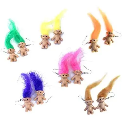 6Pairs Funny Ugly Doll Dangle Earring Cool Nostalgic Colorful Hair Resin Babies Drop Earring Exaggerated Cartoons Baby Creative Dangling Earrings Punk Handmade Jewelry Set for Women Girls 6Pairs Funny Ugly Doll Dangle Earring Cool Nostalgic Colorful Hair Resin Babies Drop Earring Exaggerated Cartoons Baby Creative Dangling Earrings Punk Handmade Jewelry Set for Women Girls