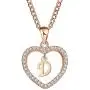 MT-Jewelry Women Rhinestone Initial Letter with Heart Pendent Necklace Alphabet Gold Collars Charms MT-Jewelry Women Rhinestone Initial Letter with Heart Pendent Necklace Alphabet Gold Collars Charms