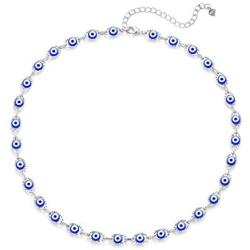 YANCHUN Evil Eye Choker Necklace Evil Eye Minimalist Necklace Protect Lucky Necklace for Women Men