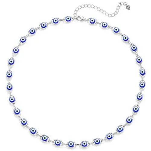 YANCHUN Evil Eye Choker Necklace Evil Eye Minimalist Necklace Protect Lucky Necklace for Women Men YANCHUN Evil Eye Choker Necklace Evil Eye Minimalist Necklace Protect Lucky Necklace for Women Men