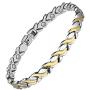 Jecanori Titanium Steel Magnetic Bracelet for Women~Magnet Therapy Bracelet for Arthritis Pain Relief&Carpal Tunnel~Unique Fishtail Link Adjustable Bracelet with 3500 Gauss Magnet