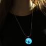 Paialco Jewelry Halloweens Creepy Specter Noctilucence Necklace Luminous Pendant