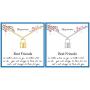 Best Friend Necklaces for 2 Dainty Bar Neckalce Elephant Love Knot Mountain Lock Necklace Jewelry Gifts for Women