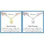 Best Friend Necklaces for 2 Dainty Bar Neckalce Elephant Love Knot Mountain Lock Necklace Jewelry Gifts for Women