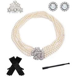 Utopiat Costume Jewelry and Accessory Set, Audrey Hepburn, Breakfast at Tiffanys (without gift box)