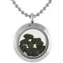 Starborn Gemstone Window Pendant in Stainless Steel