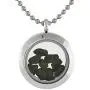 Starborn Gemstone Window Pendant in Stainless Steel Starborn Gemstone Window Pendant in Stainless Steel