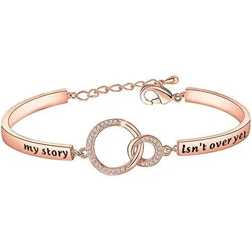 KUIYAI My Story isn’t Over Yet Bracelet Self Harm Awareness Survivor Gift Inspirational Jewelry KUIYAI My Story isn’t Over Yet Bracelet Self Harm Awareness Survivor Gift Inspirational Jewelry