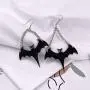Halloween Gothic Black Bats Dangle Earrings for Women Girls Acrylic Long Dangle Bat Hook Drop Earrings Jewelry Halloween Gothic Black Bats Dangle Earrings for Women Girls Acrylic Long Dangle Bat Hook Drop Earrings Jewelry