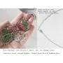 SI EASY Pressed Flower Pendant Necklace Real Dried Flower Resin Jewellery
