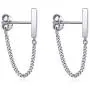 S.Leaf Chain Earrings Sterling Silver Stud Earrings Bar with Chain Dangle Earrings Gold Earrings for Women S.Leaf Chain Earrings Sterling Silver Stud Earrings Bar with Chain Dangle Earrings Gold Earrings for Women