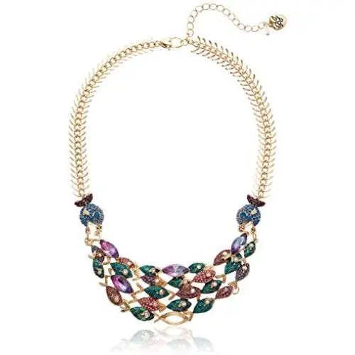 Betsey Johnson (GBG Womens Mixed Fish Frontal Necklace, Multi, One Size Betsey Johnson (GBG Womens Mixed Fish Frontal Necklace, Multi, One Size