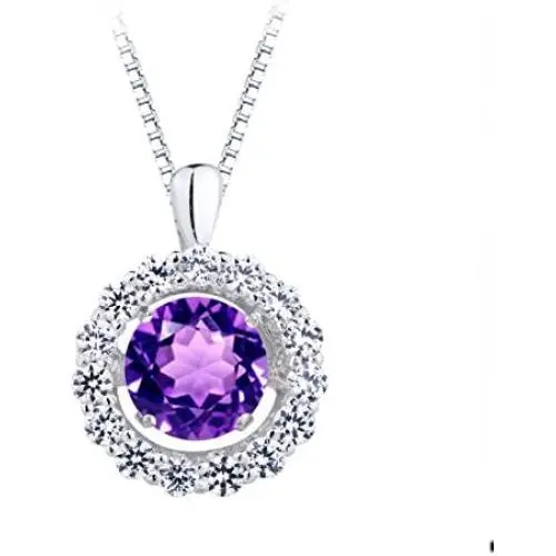 SERAFINA ❤️ Dancing Gems Collection Presents | 925 Sterling Silver Earrings and Pendants With Various Dancing Gems | 18'' Sterling Silver Chain SERAFINA ❤️ Dancing Gems Collection Presents | 925 Sterling Silver Earrings and Pendants With Various Dancing Gems | 18'' Sterling Silver Chain