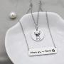 G-Ahora Stitch Necklace Ohana Necklace Hibiscus Jewelry Stitch Charm Gift for Family Mom Sister Best Friends(Stitch NL)