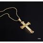 Gold Crucifix Necklace 20 Time More 14 Ct (Karat) Gold Filled Overlay Than Other Cheap Jewelry with A 22'' Chain (inch) Beautiful Jesus Cross USA Made!
