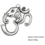 VASSAGO Vintage Amulet Ganesh Hindu Elephant God of Success Om Ohm Pendant Wheat Chain Bracelet for Women&Men