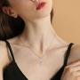 CHENGHONG Lucky Horseshoe Necklace 925 Sterling Silver Cute Animal Horse Pendant Necklace Jewelry Gift for Women Girls