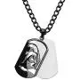Star Wars Jewelry Unisex Darth Vader Layer Stainless Steel Dog Tag Chain Pendant Necklace, 24''