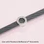 Pandora Jewelry Clip Cubic Zirconia Charm in Sterling Silver Pandora Jewelry Clip Cubic Zirconia Charm in Sterling Silver