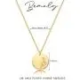 Bemoly Women Flower Necklace Dainty Personalized Carved Disk Birth Month Flower Necklace 14K Gold Plated Simple Chain Round Disc Coin Laser Flower Charm Pendant Jewelry Gift for Her