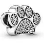 Pandora Jewelry Sparkling Paw Print Cubic Zirconia Charm in Sterling Silver Pandora Jewelry Sparkling Paw Print Cubic Zirconia Charm in Sterling Silver