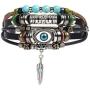 SBI Jewelry Evil Eye Bracelet Beaded Wrap Bracelet Gift for Women Girls Men Birthday