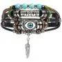SBI Jewelry Evil Eye Bracelet Beaded Wrap Bracelet Gift for Women Girls Men Birthday