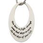 Inspirational Necklace for Women- You Have to Fight Through Some Bad Days, Mantra Inspirational Daily Reminder Necklaces, Inspirational Jewelry & Gifts, 18''