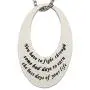 Inspirational Necklace for Women- You Have to Fight Through Some Bad Days, Mantra Inspirational Daily Reminder Necklaces, Inspirational Jewelry & Gifts, 18''