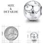 FOREVER QUEEN Zodiac Star Sign 925 Sterling Silver Bead Charm Fits Pandora Bracelets 12 Constellations Charm Compatible with Pandora Bracelet,Womens Jewellery Gift with Box