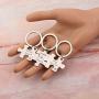 HOLLP Cousins Gift Big Middle Little Cousin Keychain Set of 2 3 Cousins Matching Puzzle Keychain Sisters Brothers Gift