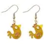 SEIRAA Chicken Earrings for Women Girls Chicken Farmer Gifts Funny Rooster Drop Earrings