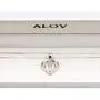 ALOV Jewelry Sterling Silver Initial Letter Alphabet Love Heart Cubic Zirconia Pendant Necklace ALOV Jewelry Sterling Silver Initial Letter Alphabet Love Heart Cubic Zirconia Pendant Necklace