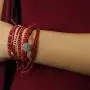 Wakami Earth Charm Bracelet | Handmade Boho Jewelry for Womens & Mens | Braided, Beaded, Waterproof, Fair Trade, Stackable Bracelets | Sliding closure and button closure the strands Wakami Earth Charm Bracelet | Handmade Boho Jewelry for Womens & Mens | Braided, Beaded, Waterproof, Fair Trade, Stackable Bracelets | Sliding closure and button closure the strands