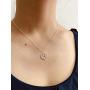 Retro Zodiac Necklace for Women, Old English Letter Constellation Necklaces Constellation Necklace Birthday Gift