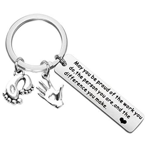 SEIRAA Midwife Gift Doula Jewelry You Make a Difference OBGYN Thank You Gift Graduation Gift Retirement Gift for Maternity Nurse Obstetrician Gynecologist