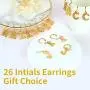 Initial Dangle Earrings Women 18K Gold Plated Personalized Alphabet 26 Letters Charm Hypoallergenic Earrings Jewelry Fashion Gift for Women Girls, Send Gift Box Initial Dangle Earrings Women 18K Gold Plated Personalized Alphabet 26 Letters Charm Hypoallergenic Earrings Jewelry Fashion Gift for Women Girls, Send Gift Box