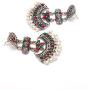 Crunchy Fashion Bollywood Jewellery Traditional Ethnic Bridal Bride Wedding Bridesmaid Oxidised Silver Tribal Boho Indian Earrings Jewelry For Women