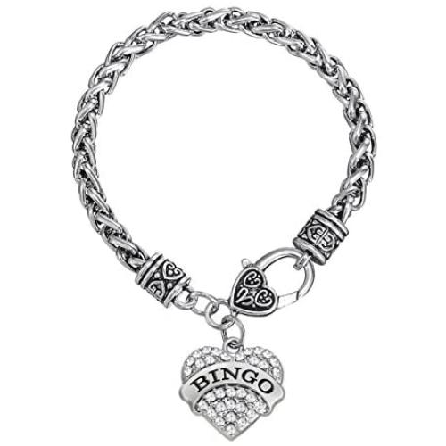 Lemegeton Antique Silver Heart Bracelet Character Engraved Pendant Wheat Chain for Women Girls Gift Jewelry