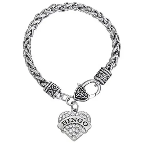 Lemegeton Antique Silver Heart Bracelet Character Engraved Pendant Wheat Chain for Women Girls Gift Jewelry Lemegeton Antique Silver Heart Bracelet Character Engraved Pendant Wheat Chain for Women Girls Gift Jewelry
