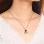 LuxglitterLin Dad Mom Pet Dog Forever in My Heart Heart Cremation Jewelry for Ashes Keepsake Memorial Urn Necklace