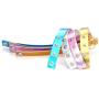 Tvoip 4Pcs PU Leather Choker Necklace Gift for Women Holographic Choker Heart Metal Laser Collar Chocker Fashion Jewelry Colorful Leather