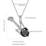 Aurora Tears Guitar/Violin Necklace 925 Sterling Silver Music Pendant Fans Musician Jewelry