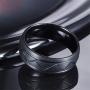 wedding ring set Two Rings His Hers Couples Matching Rings Womens Black Gold Filled Red CZ Wedding Engagement Ring Bridal Sets Mens Stainless Steel Wedding Band