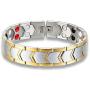 Stainless Steel Magnetic Bracelet- Arthritis Pain Relief & Carpal Tunnel Relief Magnetic Therapy Bracelets for Men (Silver & Gold)