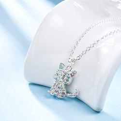 Cat Necklace Dog Jewelry for Women Girls, Cat Birthday Girls Gifts for Cat Lovers