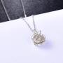 Rose Flower Urn Necklace Cremation Jewelry for Ashes S925 Sterling Silver Memorial roseflower urn Pendant Necklaces for Women
