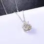 Rose Flower Urn Necklace Cremation Jewelry for Ashes S925 Sterling Silver Memorial roseflower urn Pendant Necklaces for Women